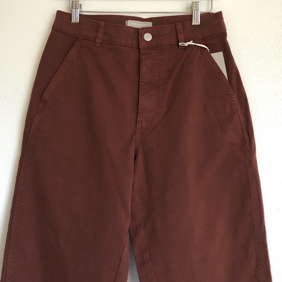 NWT Everlane The Utility Barrel Pant | Rosewood Brown, Size 6 - Picture 3 of 9